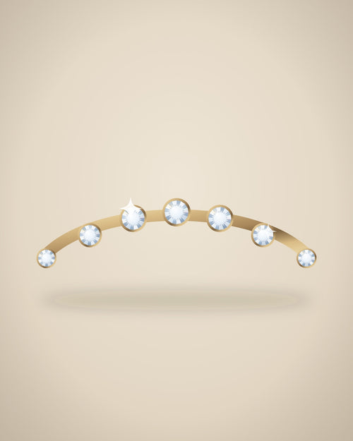 Illustration (stand-in, not photography): Bezel Bracelet, Yellow metal